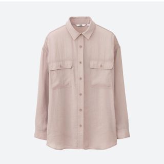 ユニクロ(UNIQLO)の【新品】ドレープウォッシュワークシャツ(シャツ/ブラウス(長袖/七分))