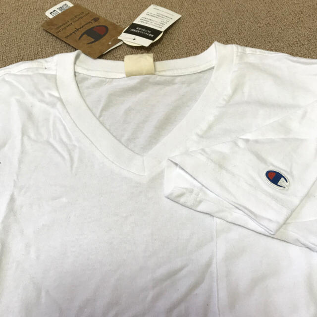 Champion(チャンピオン)のチャンピオン Vネック 半袖Ｔシャツ ホワイト メンズのトップス(Tシャツ/カットソー(半袖/袖なし))の商品写真