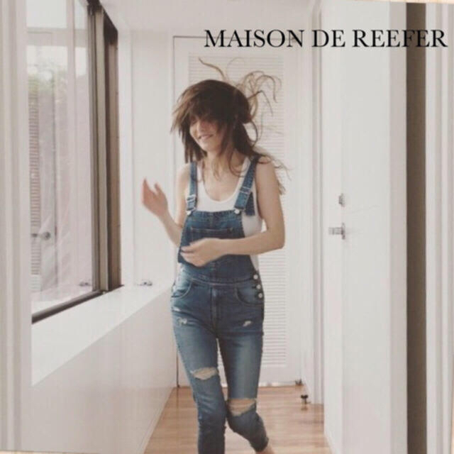 Maison de Reefur(メゾンドリーファー)の🍒メゾンドリーファー🍒デニムオーバーオール 【36】定価＊41040円 レディースのパンツ(サロペット/オーバーオール)の商品写真