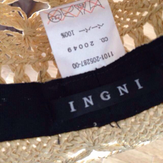 INGNI(イング)のINGNI ハット レディースの帽子(ハット)の商品写真