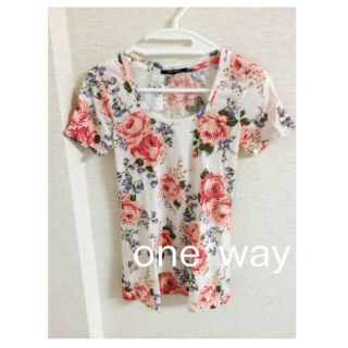 ワンウェイ(one*way)のone*way 花柄Tシャツ(Tシャツ(半袖/袖なし))