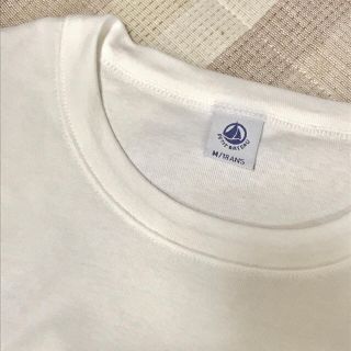 プチバトー(PETIT BATEAU)のPETIT BATEAU 無地白Tシャツ(Tシャツ(半袖/袖なし))