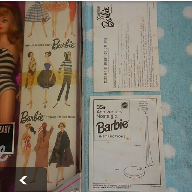 Barbie(バービー)のバービー人形 復刻版ヴィンテージ キッズ/ベビー/マタニティのおもちゃ(ぬいぐるみ/人形)の商品写真