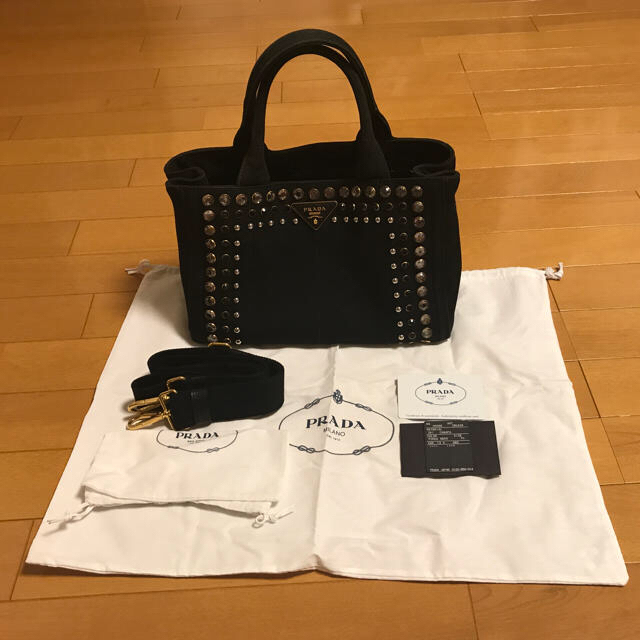 PRADA(プラダ)の♡PRADA カナパ ビジュートートバッグ♡ レディースのバッグ(トートバッグ)の商品写真