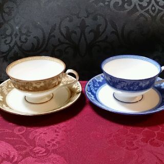 ノリタケ(Noritake)のノリタケ アンティーク 色違いペア(食器)