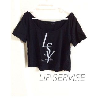 リップサービス(LIP SERVICE)のLIPSERVISE ショート丈Tシャツ(Tシャツ(半袖/袖なし))