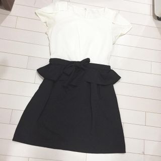 レッセパッセ(LAISSE PASSE)の美品♡レッセパッセ♡ドッキングワンピース(ミニワンピース)