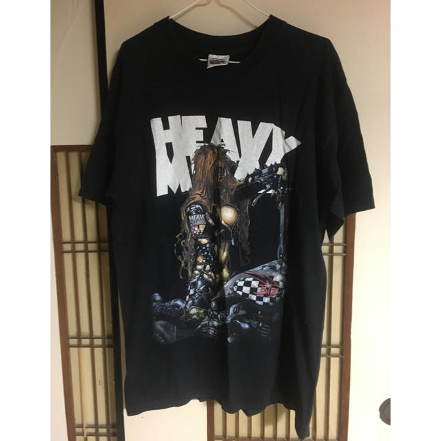 SPINNS(スピンズ)のスピンズ購入古着 バイクに乗ったカッコイイ女性柄 Tシャツ メンズのトップス(Tシャツ/カットソー(半袖/袖なし))の商品写真