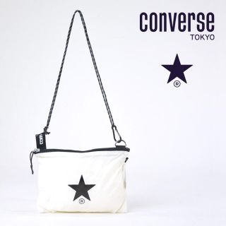 コンバース(CONVERSE)の新品未使用 TOKYO コンバース トウキョウ サコッシュ 白 売れ筋 No.1(ショルダーバッグ)