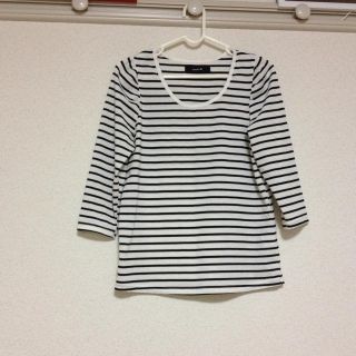 ミスティック(mystic)のミスティック♡ボーダーT＋ショートニット(カットソー(長袖/七分))