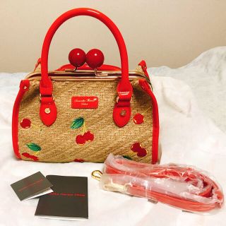 サマンサタバサ(Samantha Thavasa)の🍒チェリーがま口バッグ ほぼ未使用品🍒(ショルダーバッグ)