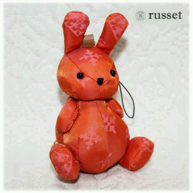 Russet(ラシット)の新品◆【russet ラシット 】コロコロうさぎチャーム ストラップ オレンジ レディースのファッション小物(キーホルダー)の商品写真