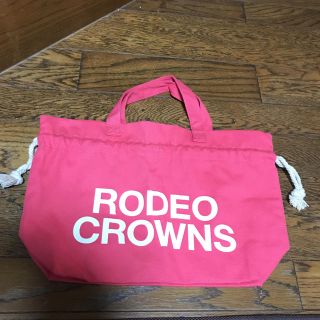 ロデオクラウンズ(RODEO CROWNS)の明日には削除します。 ロデオクラウンズ  巾着  バッグ  ピンク(ハンドバッグ)