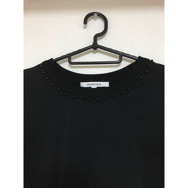 CARVEN(カルヴェン)のCARVEN Tシャツ ブラック 16SS レディースのトップス(Tシャツ(半袖/袖なし))の商品写真