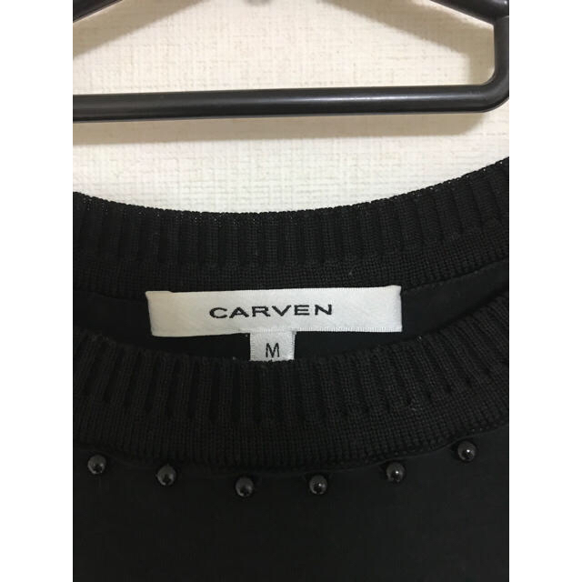CARVEN(カルヴェン)のCARVEN Tシャツ ブラック 16SS レディースのトップス(Tシャツ(半袖/袖なし))の商品写真