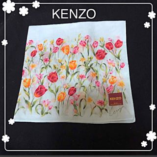 ケンゾー(KENZO)の新品❗️KENZOハンカチ パステルグリーン(ハンカチ)