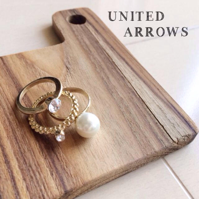 UNITED ARROWS(ユナイテッドアローズ)のUNITEDARROWS ◯ 三連リング レディースのアクセサリー(リング(指輪))の商品写真