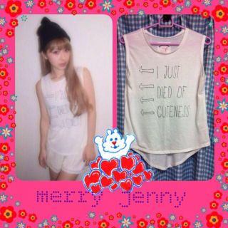 メリージェニー(merry jenny)の♡キュンキュンタンク♡(Tシャツ(半袖/袖なし))