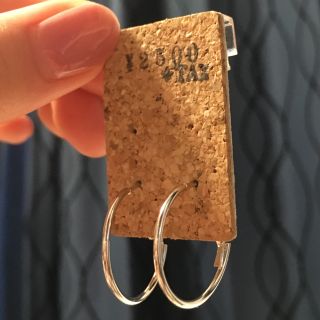 ビームス(BEAMS)のビームス 直径2.5cm フープピアス シルバー(ピアス)