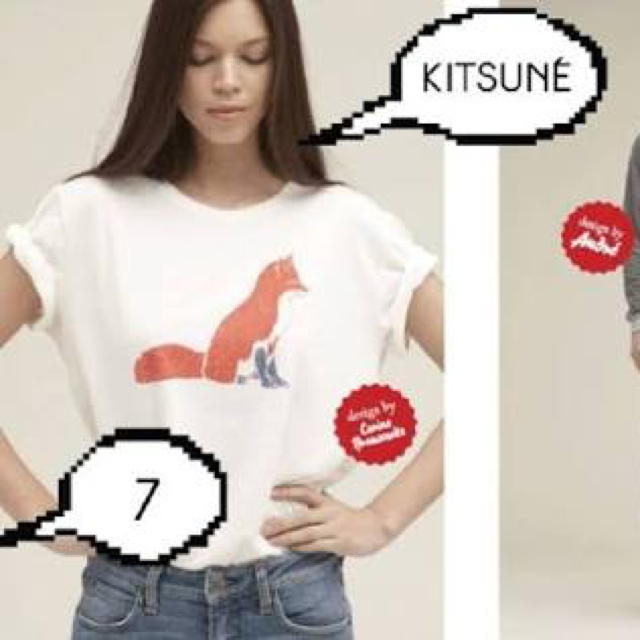KITSUNE(キツネ)のkitsune TEE メゾンキツネ Tシャツ レディースのトップス(Tシャツ(半袖/袖なし))の商品写真