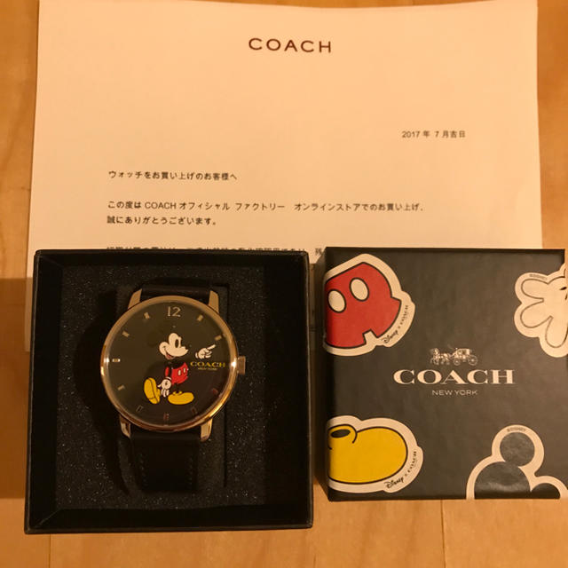 COACH(コーチ)の新品  Coach(コーチ)  腕時計  Disney コラボ  ミッキー  レディースのファッション小物(腕時計)の商品写真