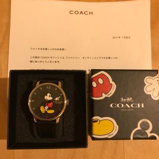 COACH - 新品 Coach(コーチ) 腕時計 Disney コラボ ミッキー の通販 by