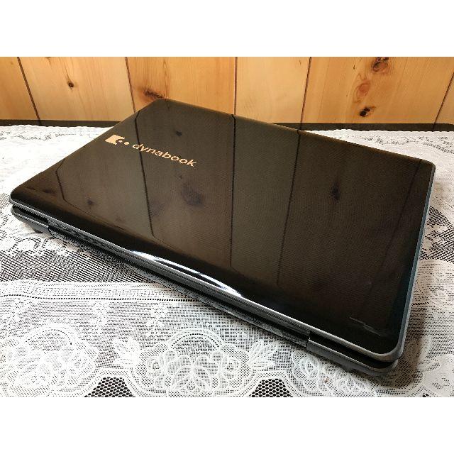 東芝(トウシバ)のDynabook◆美品/黒艶♪ Windows10 250GB HDMI スマホ/家電/カメラのPC/タブレット(ノートPC)の商品写真