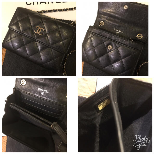 CHANEL(シャネル)のシャネル 正規品 リメイク キャビアスキン チェーンウォレット メンズのファッション小物(ウォレットチェーン)の商品写真