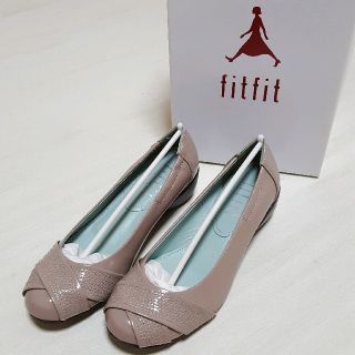 フィットフィット(fitfit)の★お値下げ新品★fitfit ラウンドトゥヒールアップバレエ 22.5㎝(ハイヒール/パンプス)