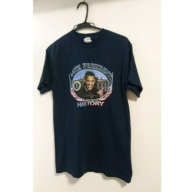 AAA(トリプルエー)の【激レア】バラク・オバマ/44TH PRESIDENT//Tシャツ/Sサイズ メンズのトップス(Tシャツ/カットソー(半袖/袖なし))の商品写真