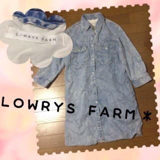 ローリーズファーム(LOWRYS FARM)のLOWRYS FARM＊デニムワンピース(シャツ/ブラウス(長袖/七分))