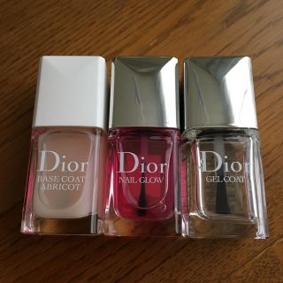 ディオール(Dior)のJILL✧様 Dior ネイル 3個 マニキュア ベース トップ ネイルグロウ(ネイルトップコート/ベースコート)