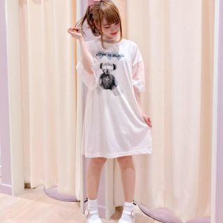 アンクルージュ(Ank Rouge)のAnkRouge 目隠しBearプリントBigT(Tシャツ(半袖/袖なし))