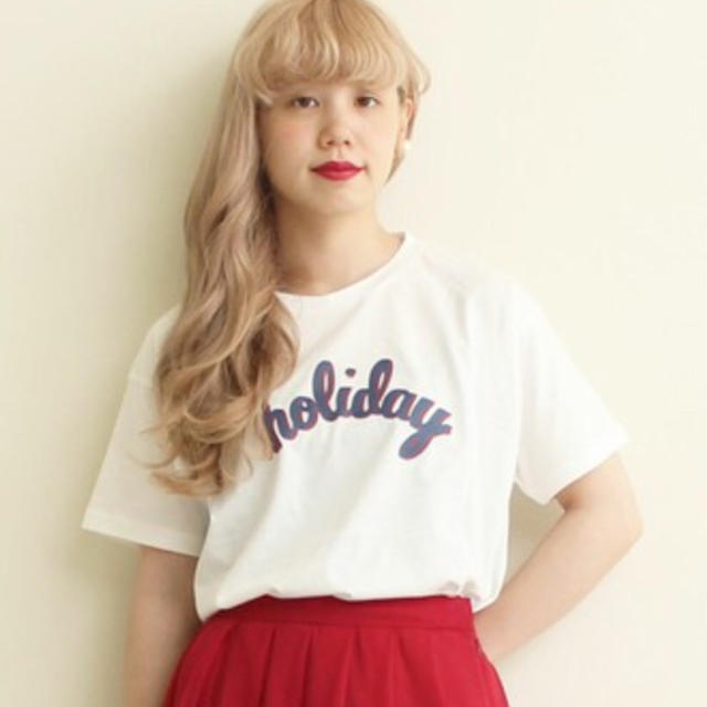 Dot&Stripes CHILDWOMAN(ドットアンドストライプスチャイルドウーマン)のCHILD WOMAN 天竺holiday　プリントT-SH2着セット レディースのトップス(Tシャツ(半袖/袖なし))の商品写真