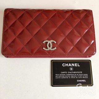 シャネル(CHANEL)の正規品 CHANEL シャネル マトラッセ エナメル 長財布(財布)