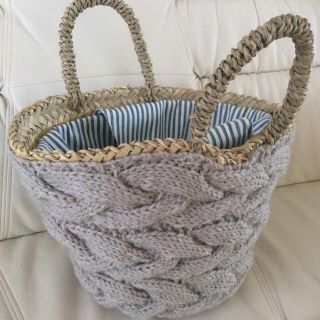 【未使用】ビヨンドザリーフ かごバッグ Mサイズの通販 by こむぎ's