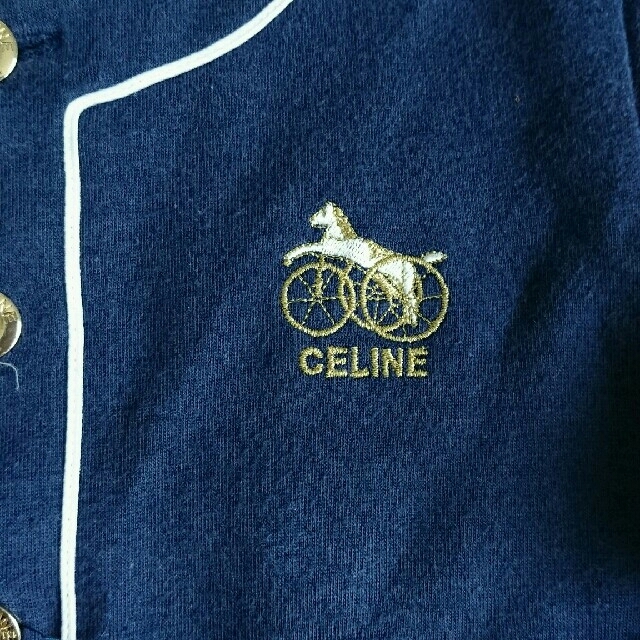 celine(セリーヌ)のCELINE カーディガン ネイビー 90サイズ キッズ/ベビー/マタニティのキッズ服女の子用(90cm~)(カーディガン)の商品写真