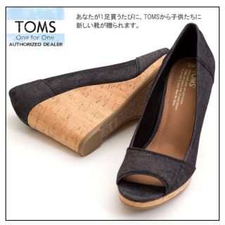 トムズ(TOMS)のtoms ステラ コルクウェッジ オープントゥ(サンダル)