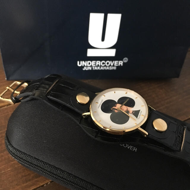 UNDERCOVER - UNDERCOVER 16SS FUCK THE CLOCK クロコ型押し腕時計の ...
