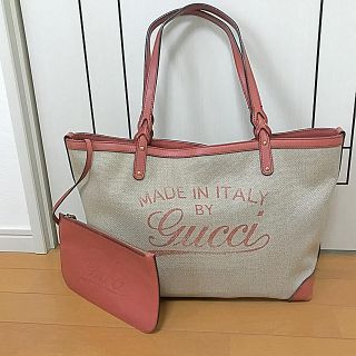 グッチ(Gucci)のM 様 専用 正規品GUCCIクラフトリネン トート A4 ショルダー 送料込み(トートバッグ)