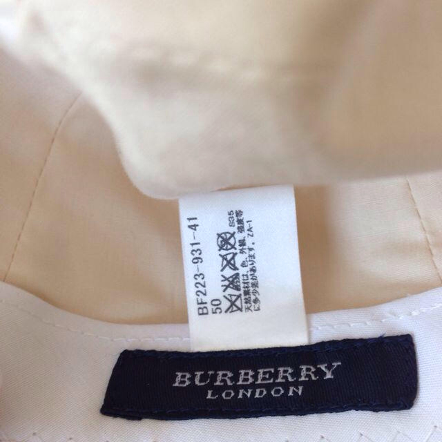 BURBERRY(バーバリー)のバーバリー❤︎麦わら帽子  50cm キッズ/ベビー/マタニティのこども用ファッション小物(その他)の商品写真