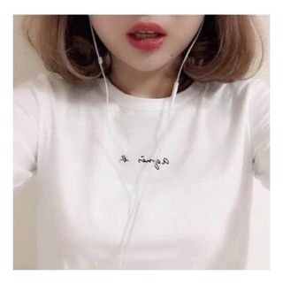 アニエスベー(agnes b.)の希少 廃盤 アニエスベー／チビロゴＴシャツ 白(Tシャツ(半袖/袖なし))