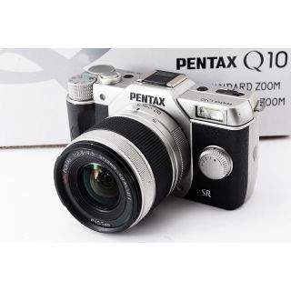 ペンタックス(PENTAX)の☆コンパクトでどこでも持ち運べる♪WiFi対応☆Q10 シルバー(ミラーレス一眼)