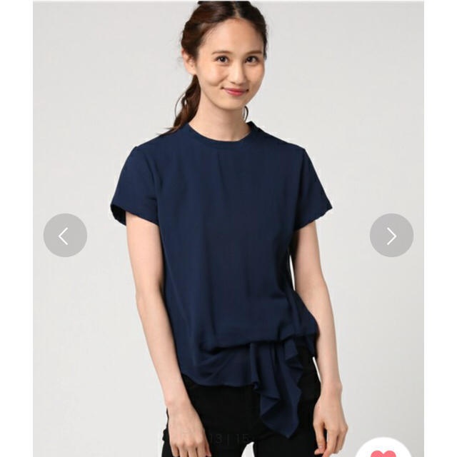 Mila Owen(ミラオーウェン)のシフォンレイヤードＴシャツ レディースのトップス(Tシャツ(半袖/袖なし))の商品写真