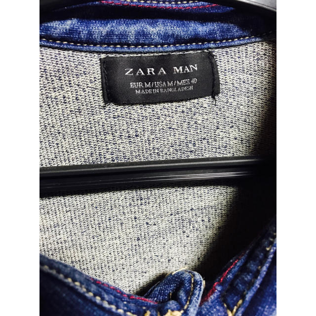 ZARA(ザラ)のZARA デニムシャツ m&m様専用 メンズのジャケット/アウター(Gジャン/デニムジャケット)の商品写真