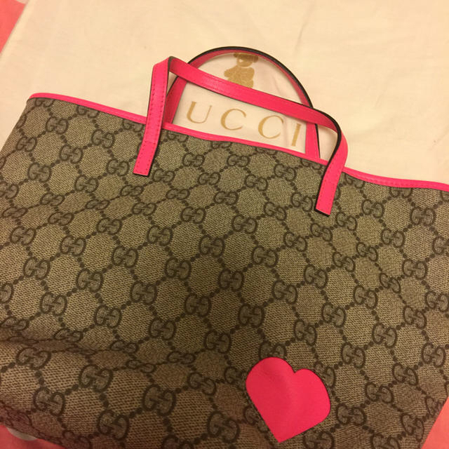 Gucci(グッチ)の郎1989様専用 グッチ キッズライン トートバッグ レディースのバッグ(トートバッグ)の商品写真