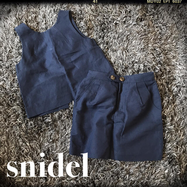 SNIDEL(スナイデル)の売り切りセール♡snidelリネンセットアップ レディースのスカート(ミニスカート)の商品写真