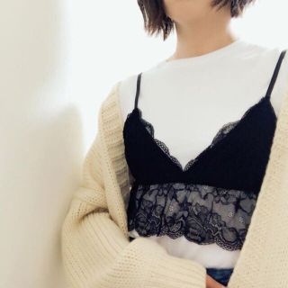 ザラ(ZARA)の完売品 M ザラ レース トップス ビスチェ ワンピ スカート パンツ サンダル(キャミソール)