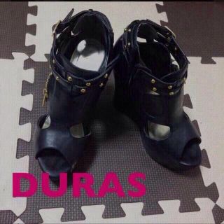 デュラス(DURAS)のDURAS♡ウェッジソールサンダル(サンダル)