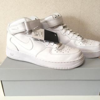 ナイキ(NIKE)のNIKE  AIR FORCE 1 MID 8.5 26.5 白 ハイカット(スニーカー)